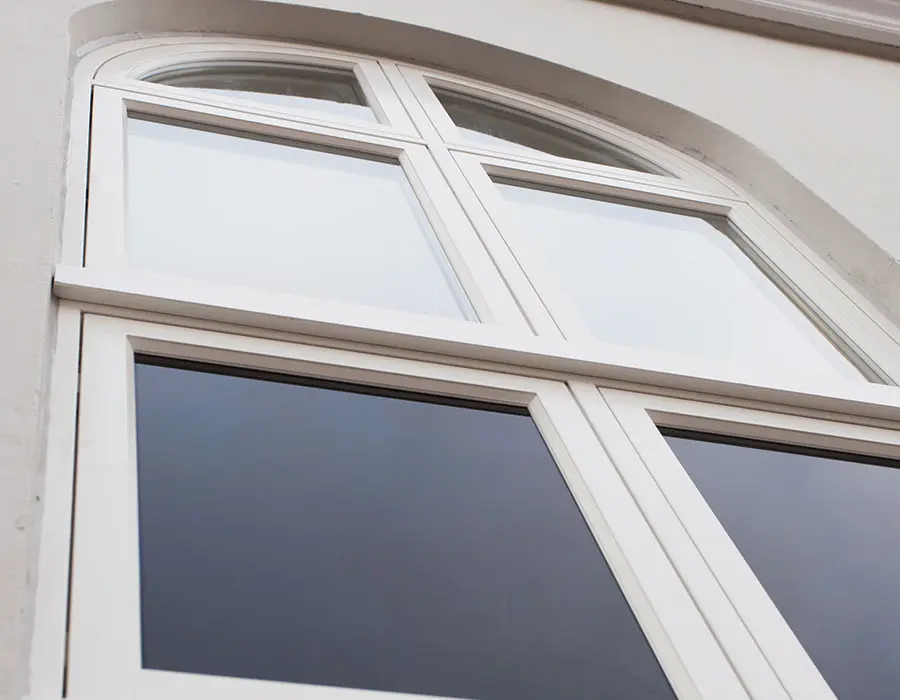 Close up of a bespoke window