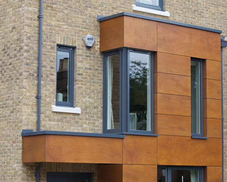 Close up of a modern flat with tilt and turn windows