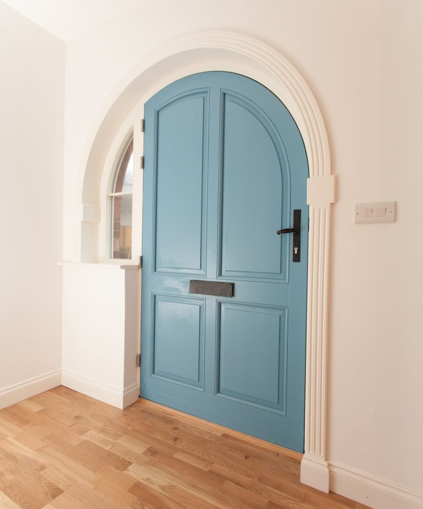 Blue bespoke door