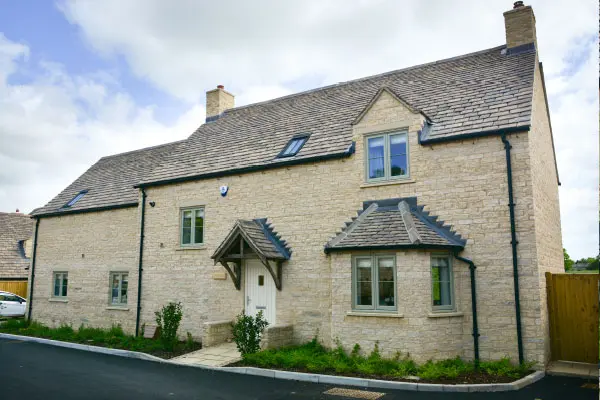 Green sash casement windows