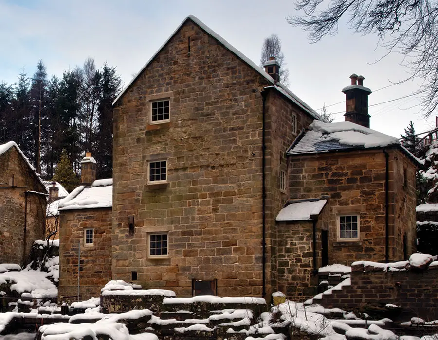 Thrum Mill in the snow