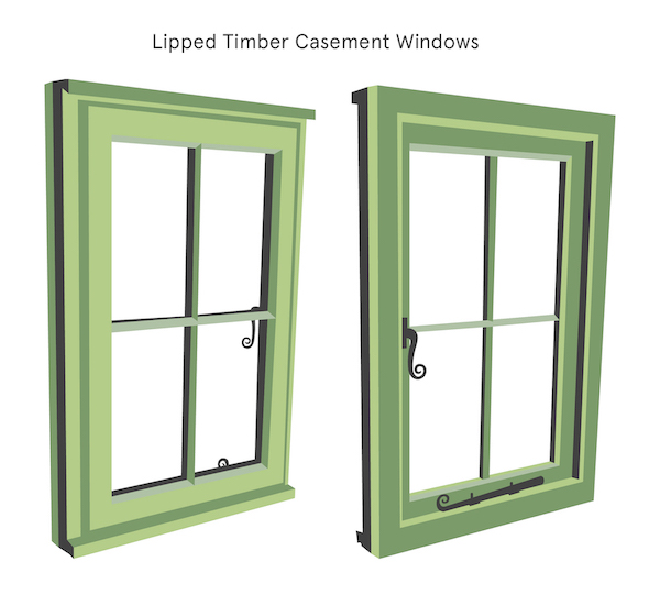 Traditional Lipped Casement Internal External Views