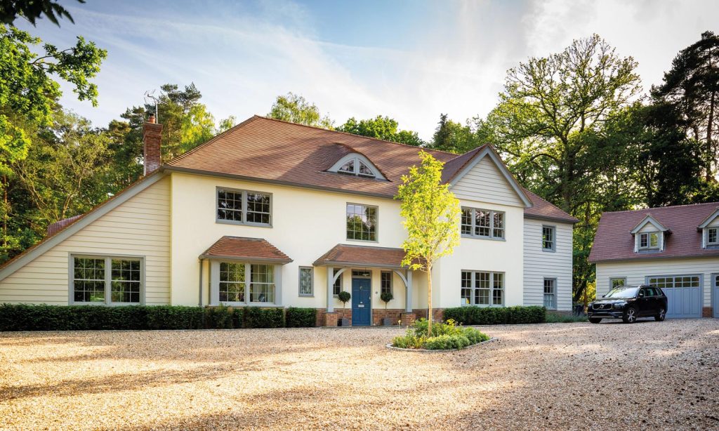 detached house with bespoke timber windows